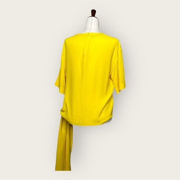 EUC | Cedric Charlier | Waist Tie Blouse | Yellow | Size 12 - Picture 4 of 16